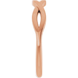14K Rose Twisted Ring