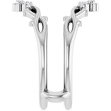 Platinum .08 CTW Natural Diamond Ring Guard