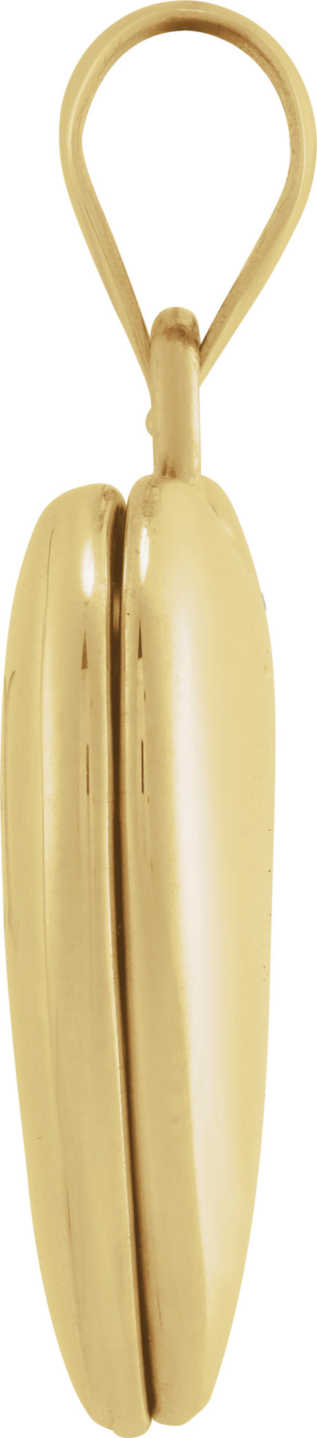 14K Yellow Gold Heart Locket
