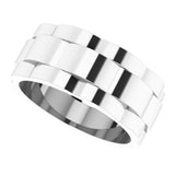 Sterling Silver 8.5 mm Watch Strap Band Size 7