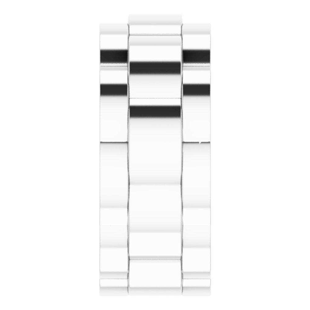 Sterling Silver 8.5 mm Watch Strap Band Size 7