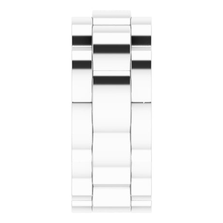 Sterling Silver 8.5 mm Watch Strap Band Size 7