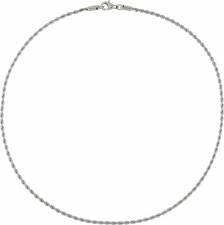 Stainless Steel 2.4 mm Rope 24" Chain