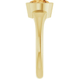 14K Yellow Natural Citrine Ring