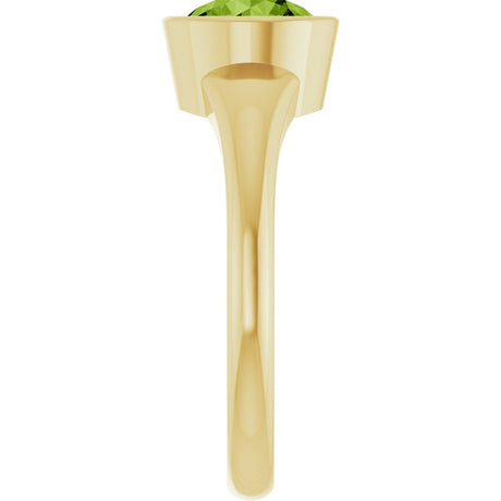 14K Yellow Natural Peridot Ring