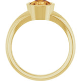 14K Yellow Gold Natural Citrine Ring