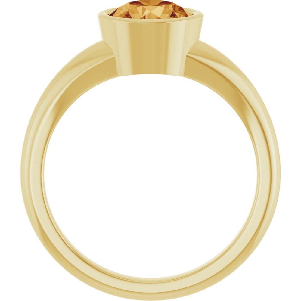 14K Yellow Gold Natural Citrine Ring