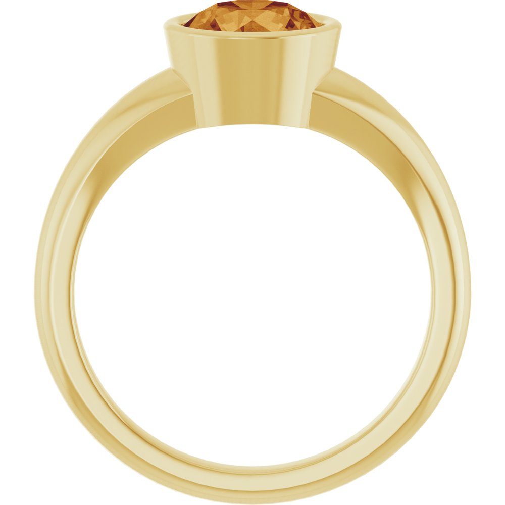 14K Yellow Gold Natural Citrine Ring
