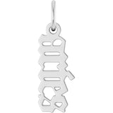 Sterling Silver Gothic Aries Pendant