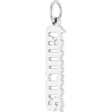 Sterling Silver Gothic Taurus Pendant