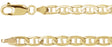 14K Yellow Gold 4.5 mm Curbed Anchor 20" Chain