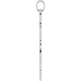 Sterling Silver Gothic Capricorn Pendant