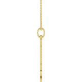 14K Yellow Gold Gothic Scorpio 18" Necklace