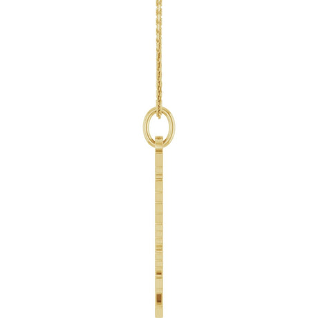 14K Yellow Gothic Scorpio 18" Necklace