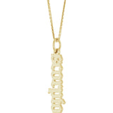 14K Yellow Gold Gothic Scorpio 18" Necklace