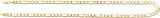 14K Yellow Gold 5.1 mm Figaro 18" Chain