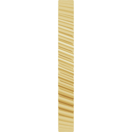 14K Yellow Gold 2.5 mm Diagonal Grooved Flat Band Size 7