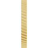 14K Yellow Gold 2.5 mm Diagonal Grooved Flat Band Size 7