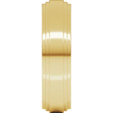 14K Yellow 6 mm Double Stepped-Edge Flat Band Size 10
