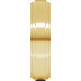 10K Yellow Gold 6 mm Double Stepped-Edge Flat Band Size 11
