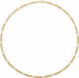 14K Yellow Gold 3.95 mm Hollow Anchor 20" Chain