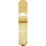 14K Yellow Gold 4 mm Double Stepped-Edge Flat Band Size 5.5