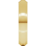 14K Yellow Gold 4 mm Double Stepped-Edge Flat Band Size 10