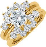 14K Yellow 1 1/4 CTW Natural Diamond Ring Guard