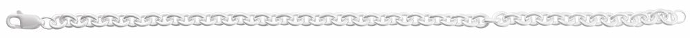 Sterling Silver 4.4 mm Cable 7" Chain