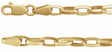 14K Yellow Gold 3.9 mm Puffed Oval Cable 7" Chain