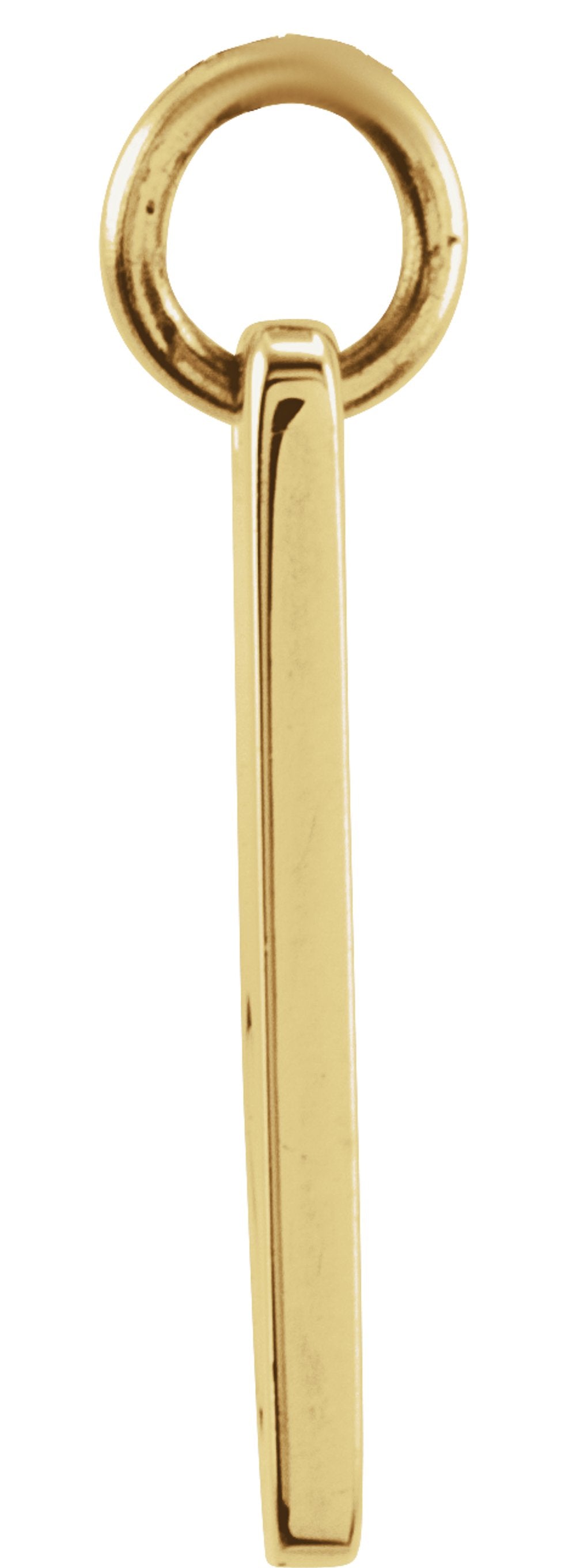 14K Yellow Gold Be Posh® Engravable Rectangle Pendant