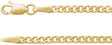 14K Yellow Gold 2.35 mm Curb 18" Chain