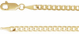 14K Yellow Gold 1/10 CT Natural Diamond Link 7" Bracelet
