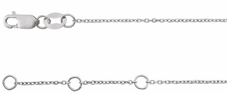 14K White Gold .04 CTW Natural Diamond Link 7" Bracelet