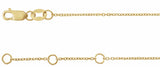 14K Yellow .04 CTW Natural Diamond Link 7" Bracelet