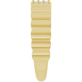 14K Yellow Gold .04 CTW Natural Diamond Cigar Ring