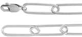 Sterling Silver 6.2 mm Paperclip-Style 18" Chain