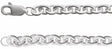 Sterling Silver 4.4 mm Cable 7" Chain