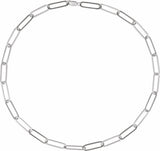 Sterling Silver 6.2 mm Paperclip-Style 20" Chain