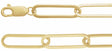 14K Yellow Gold 6.2 mm Paperclip-Style 7" Chain