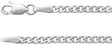 14K White Gold 2.35 mm Curb 16" Chain