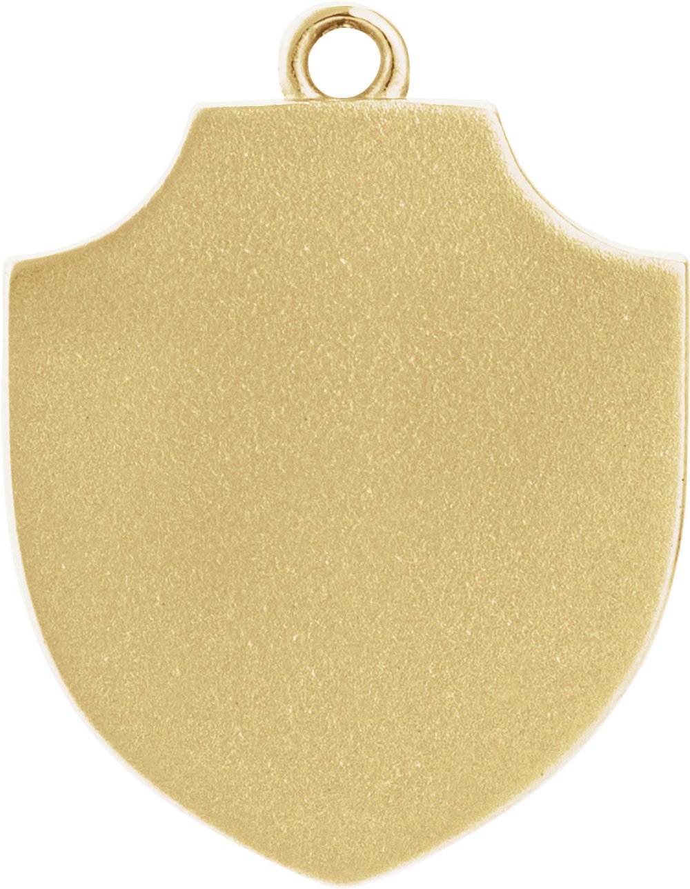 10K Yellow Owl Shield Dangle