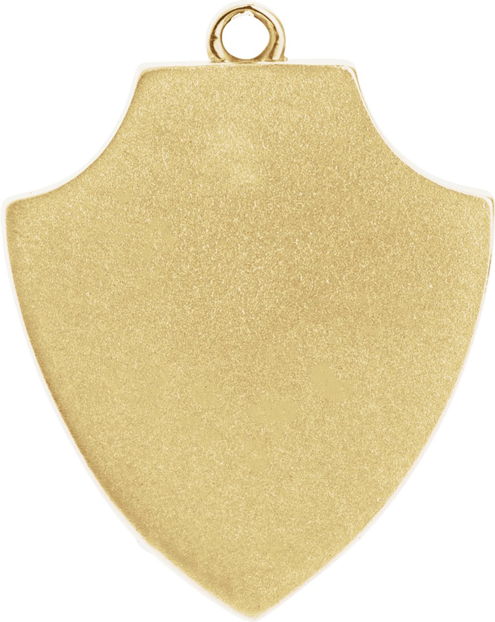 10K Yellow Lion Shield Dangle