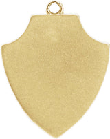 10K Yellow Lion Shield Dangle