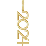 14K Yellow 2024 Year Charm/Pendant