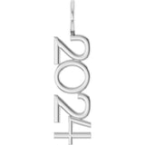 Sterling Silver 2024 Year Charm/Pendant