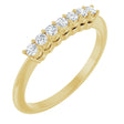 14K Yellow 1/5 CTW Lab-Grown Diamond 7-Stone Anniversary Band