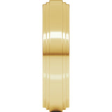 14K Yellow 5 mm Double Stepped-Edge Flat Band Size 11