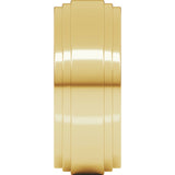 14K Yellow 8 mm Double Stepped-Edge Flat Band Size 13