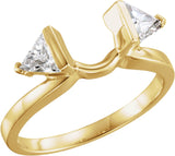14K Yellow 3/8 CTW Natural Diamond Wrap-Style Ring Enhancer